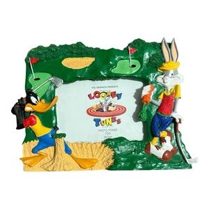 Extremely Rare! Vintage Daffy Duck and Bugs Bunny picture frame. Looney Tunes.